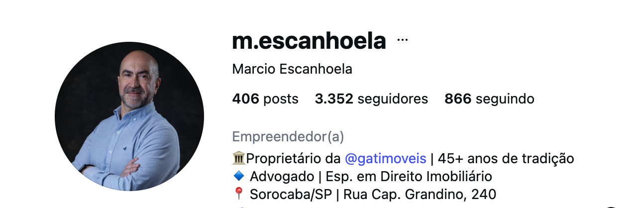 Perfil @m.escanhoela no Instagram